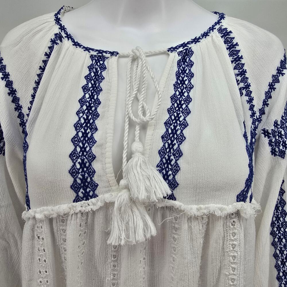 Free People Wild Horses Mini Dress White S - Picture 4 of 7